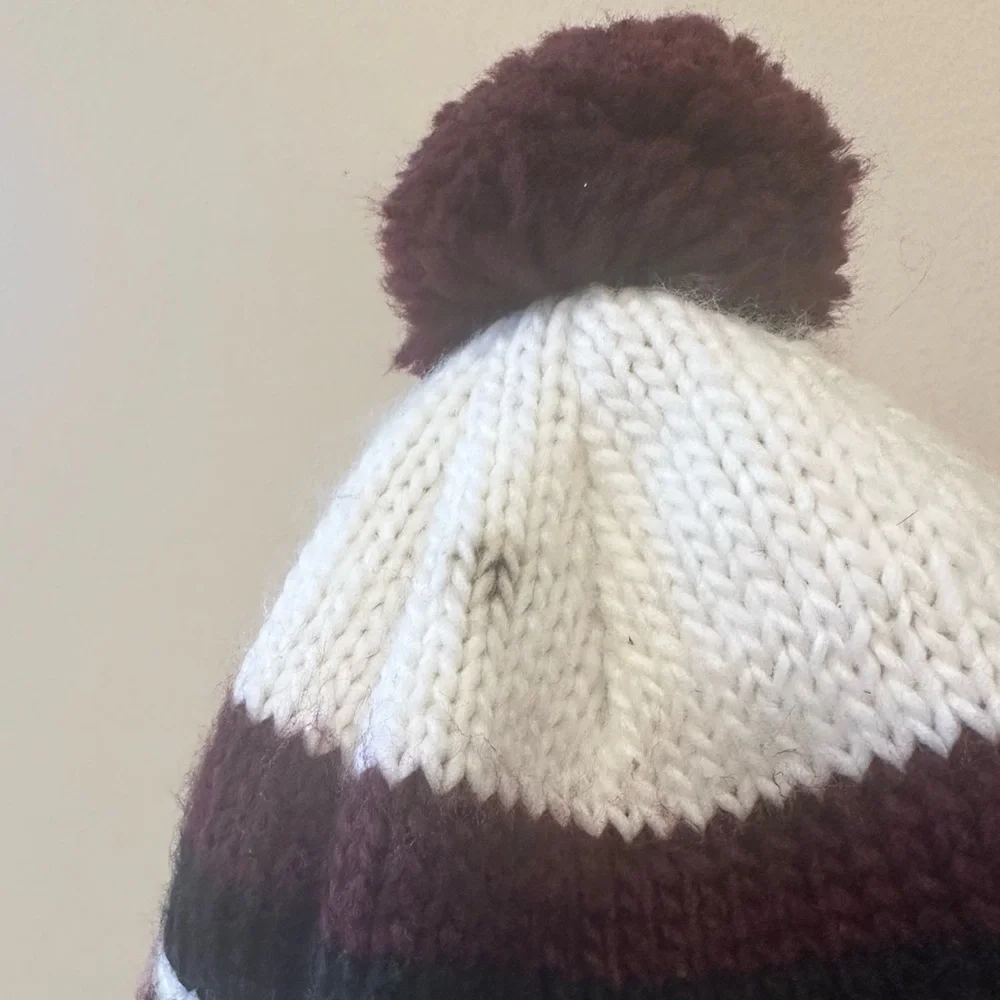 Kids Fair Isle Snowflake Trapper Hat Fleece Lined Pom Pom Ear Flap Winter Beanie
